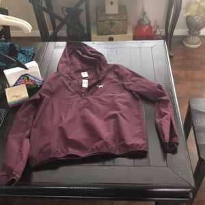 Maroon purple coat/poncho
